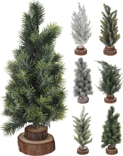 Snowflake Kerstboom 30cm Houten Voet