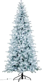 Snowy Blue Comet verlichte kunstkerstboom 228 cm
