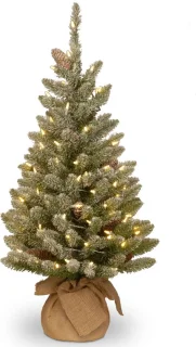 Snowy Concolor Burlap kunstkerstboom