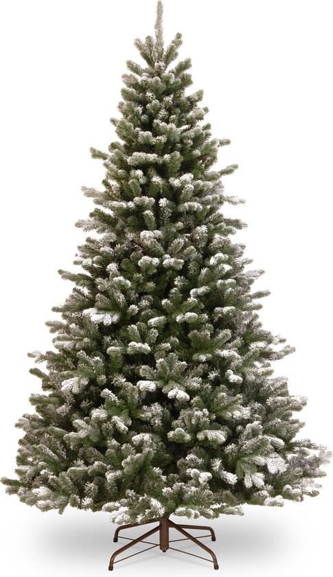 Snowy Sheffield kerstboom 183 cm groen met metalen voet