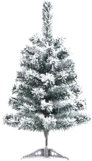 Solidchoice mini-kunstkerstboom met sneeuw