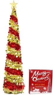 Solidchoice opvouwbare kunstkerstboom 180cm