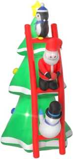 SolidKeus - Opblaasbare Kerstboom met LED Verlichting 240 cm