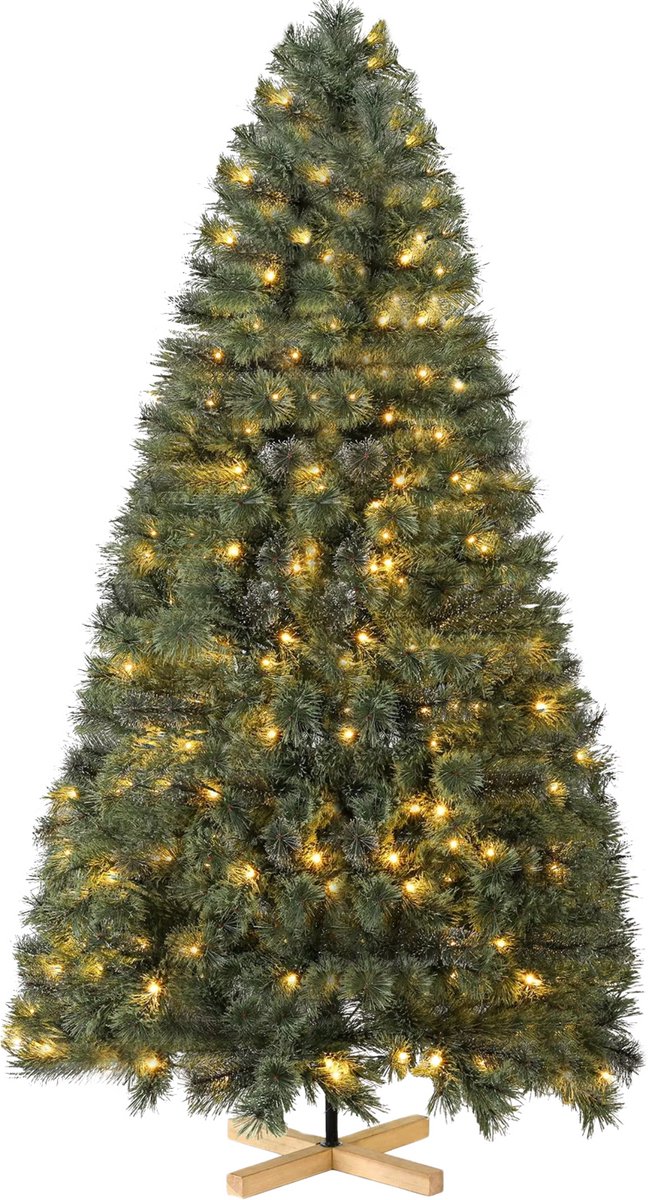 De Spar Kerstboom 180cm met houten standaard in één oogopslag
