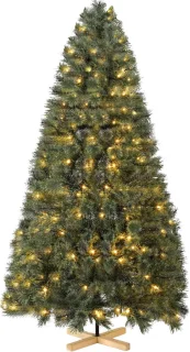 Spar Kerstboom 180cm met houten standaard