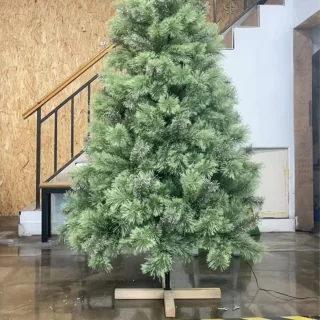 Spar Kerstboom 180cm met houten standaard