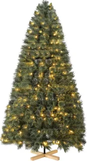 Spar Kerstboom 180cm met houten standaard