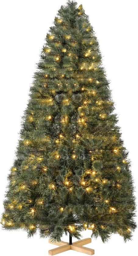 Spar Kerstboom 210cm met houten standaard