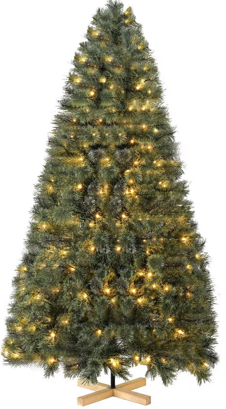 Spar Kerstboom 210cm met houten standaard