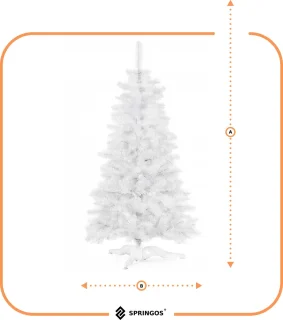 Springos Kunstkerstboom Besneeuwd Witte Spar 180 cm