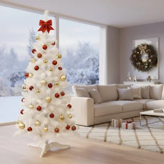Springos Kunstkerstboom Besneeuwd Witte Spar 180 cm