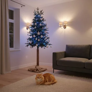 Springos Kunstkerstboom op stam 220 cm