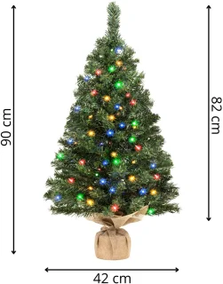 Springos Kunstkerstboom op stam 90 cm groen