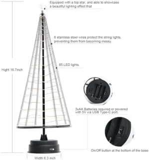 ST TRADİNG Intrekbare Mini Kerstboom