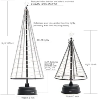ST TRADİNG Intrekbare Mini Kerstboom
