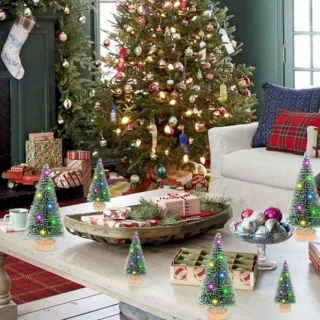 ST TRADİNG Kerstboomset - 5 Denneboompjes