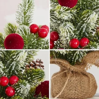 ST TRADING Mini Kerstboom - Tafeldecoratie