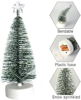 ST TRADİNG - Set van 3 Tafelkerstboompjes