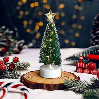 ST TRADİNG - Set van 3 Tafelkerstboompjes