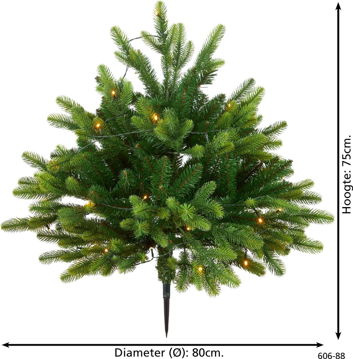 STAR Trading Busk Kerstboom LED 80 cm groen