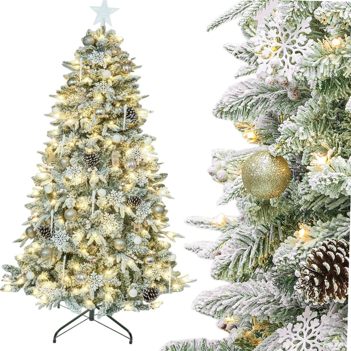 STK Kunstkerstboom 150 cm Champagne Goud
