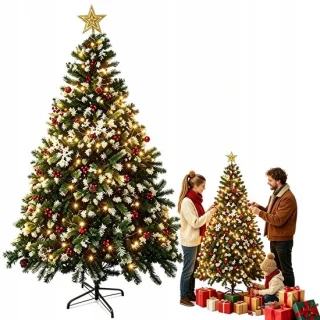 Supvox sneeuw kerstboom met LED