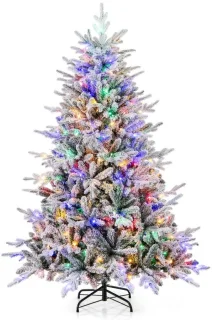SureDeal® gevlekte kunstkerstboom groen & wit