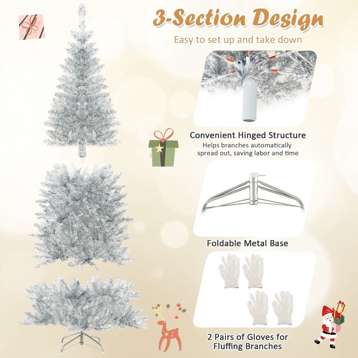 SureDeal Kerstboom Kunstkerstboom 180 cm