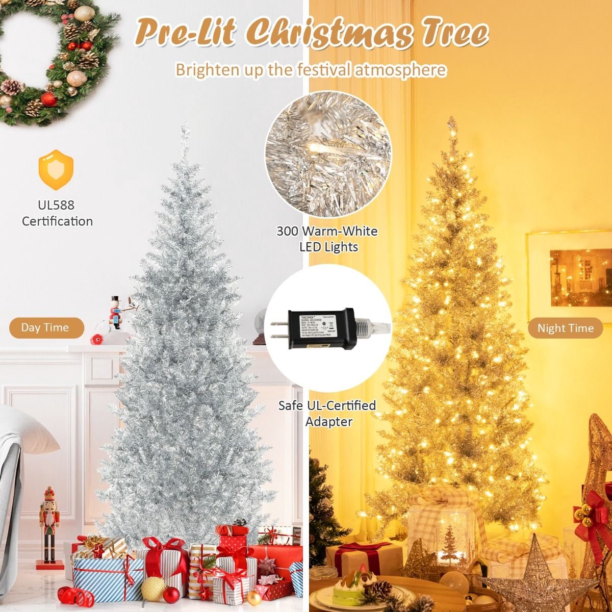 SureDeal Kerstboom Kunstkerstboom 180 cm
