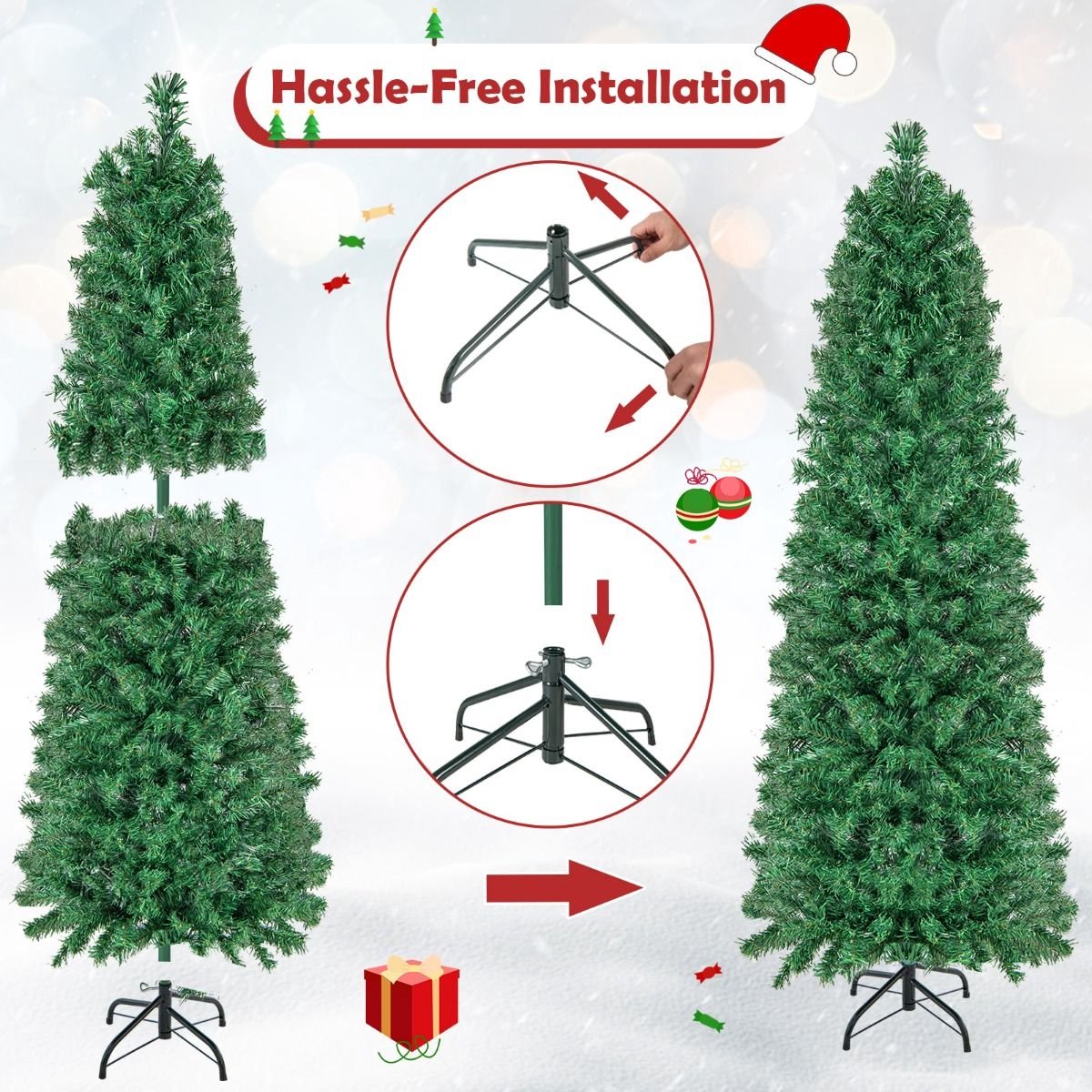 SureDeal Kunstkerstboom 150 cm 361 Takken