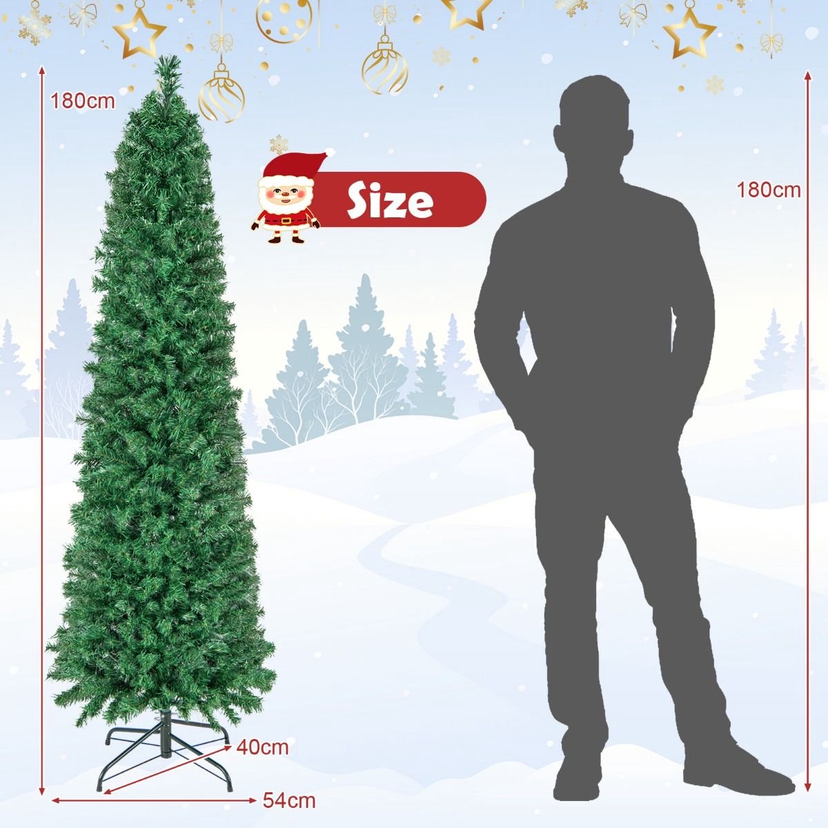 SureDeal Kunstkerstboom 180 cm 361 Takken