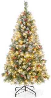 SureDeal kunstkerstboom groen en wit