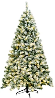 SureDeal kunstkerstboom wit en groen