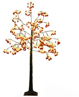 SureDeal® kunstmatige kerstboom 21,5x21,5 cm rood en zwart