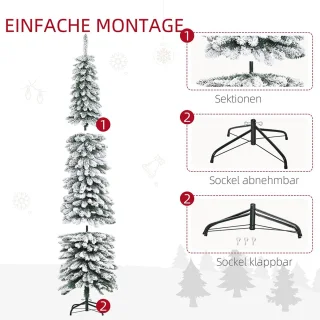 Sweiko Kunstkerstboom 210 cm Groen/Wit