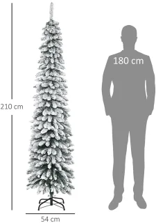 Sweiko Kunstkerstboom 210 cm Groen/Wit