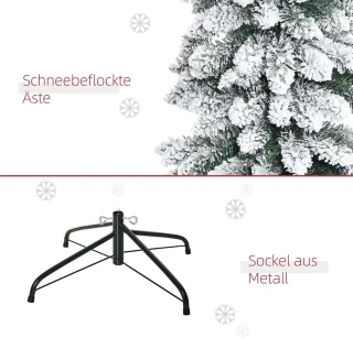 Sweiko Kunstkerstboom 210 cm Groen/Wit