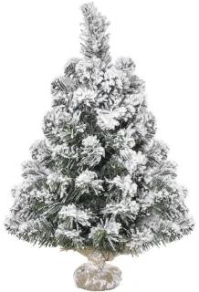 Tafelkerstboom Ø32 × 60 cm groen/wit