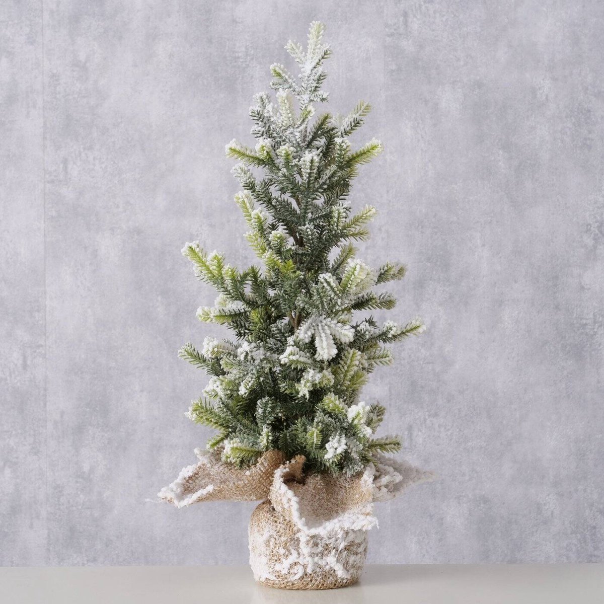 TANNE Kunstkerstboom 40 cm Jute Pot
