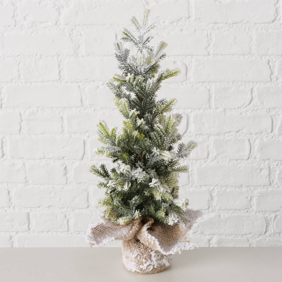 TANNE Kunstkerstboom 40 cm Jute Pot