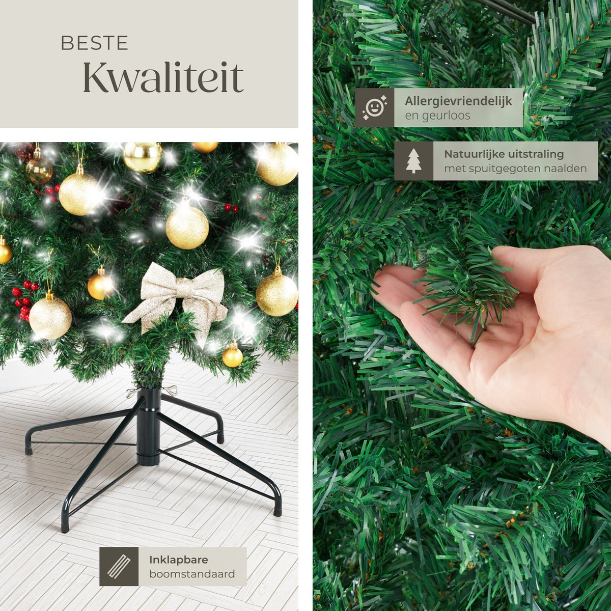 tectake Kunstkerstboom 150 cm groen