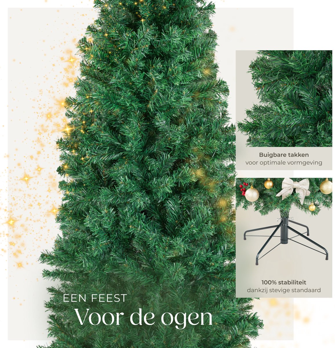 tectake Kunstkerstboom 150 cm groen