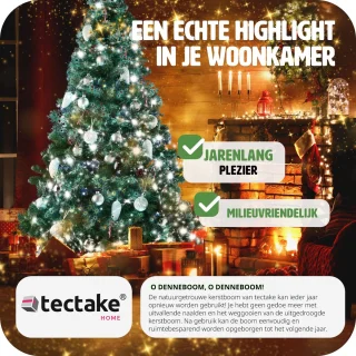tectake Kunstkerstboom 180 cm groen