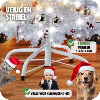 tectake Kunstkerstboom 180cm Wit