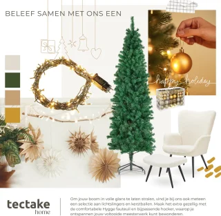 tectake Kunstkerstboom 200 cm groen