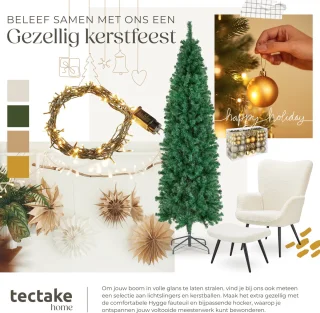 tectake Kunstkerstboom 210 cm groen
