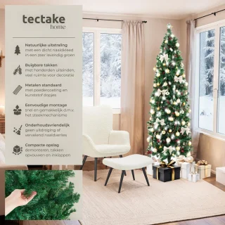 tectake Kunstkerstboom 210 cm groen