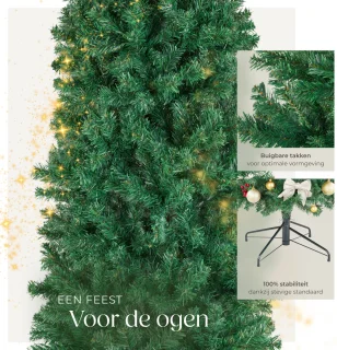 tectake Kunstkerstboom 210 cm groen