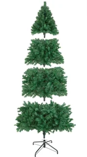 tectake® Kunstkerstboom 230 cm Groen