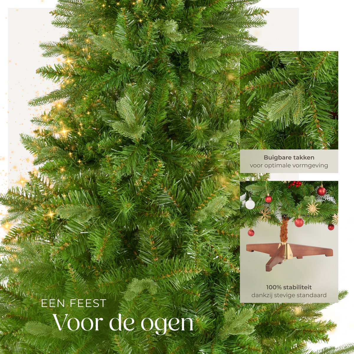 tectake Kunstkerstboom Cupid 180 cm 545 takken